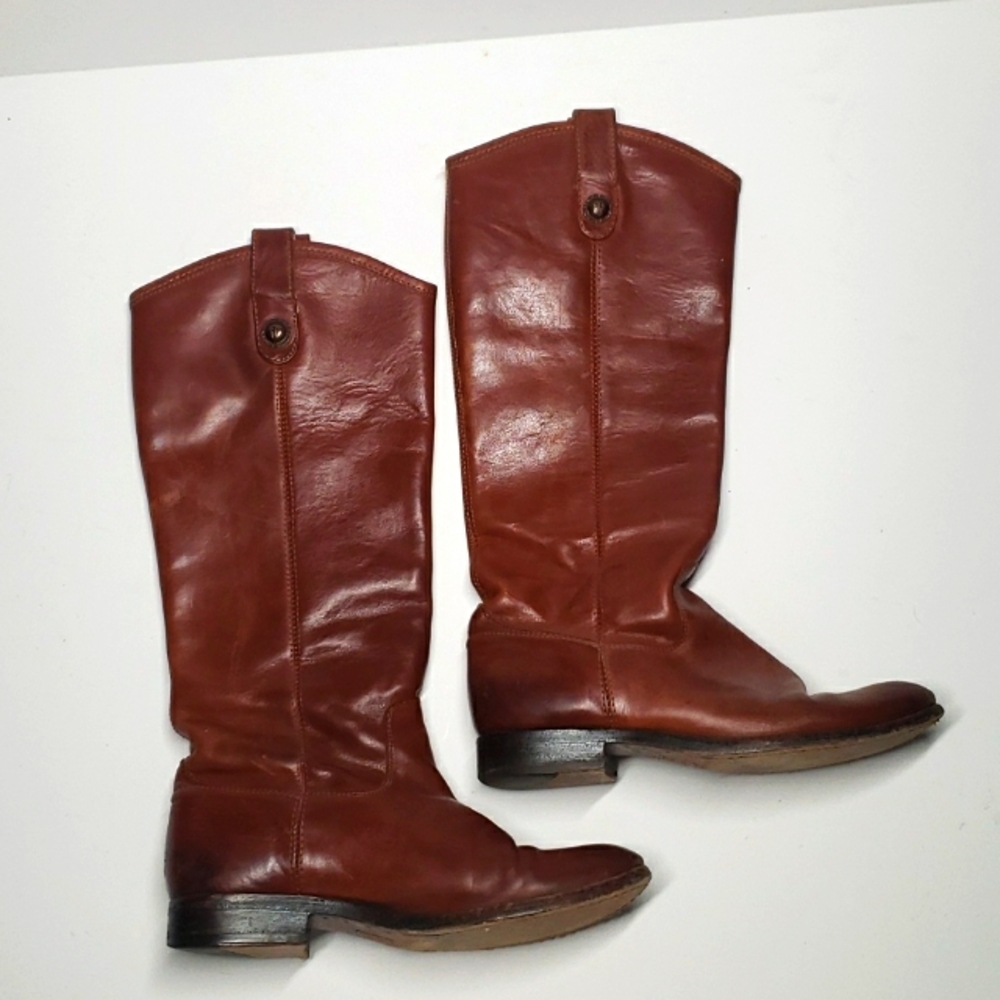 Frye "Melissa" Pull-on Leather Riding Boots